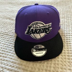 New Era Purple and Black Lakers Cap